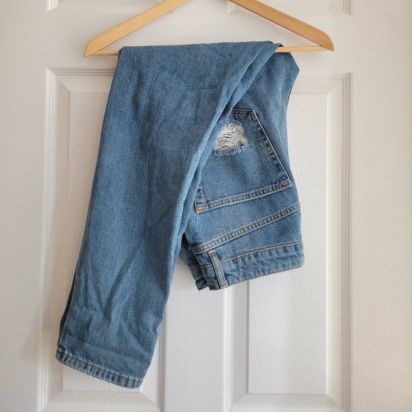 TopShop Moto Ripped Mom Jeans - Picture 2 of 3